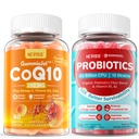 NEVISS Sugar-free CoQ10-250 mg / 500mg Täytetyt Gummies +Sogar Free Probiootit Gummies
