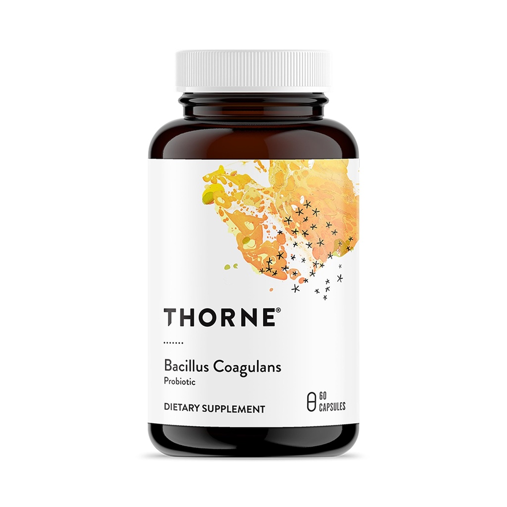 THORNE - Bacillus Coagulans Probiotic - Shelf Stable Probiotic Supplement för att främja GI Health * - 60 kapslar