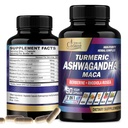 Organic Cadane Ashwagandha lisäravinteet - Muisti, Immunojärjestelmä & Strength Support - 7in1 Tiivistetty Turmeric, Maca Root, Berberiini & Lisää - 90 Vegaani kapselit 3-kuukautta