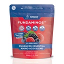 FundAminos EAA + BCAA Amino Acid Powder | Organic, Vegan, Plant-Based | Komplett Essential Aminos för Everyday Nutrition | Optimized Protein Utilization | Uppfriskande Superfruits Blend - 60 portioner