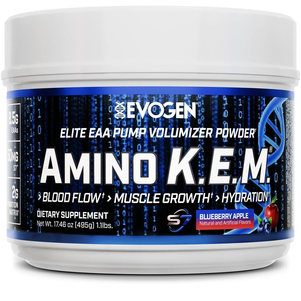 Evogen Amino K.E.M. - EAA & BCAA Powder Pump Volumizer ...