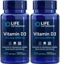 Life Extension D3-vitamiini 5000 IU, 120 Softgels (pakkaus 2)