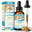 L-Lysine kissoille,Lysine Drops Immuunin tuki täydentää, Aivastelu, Kylmyys, Allergia Relief, Runny Nenä, Feline hengitystiet, luonnollisia antibiootteja kissoille Colostrum,Tauriinia (Roast Chicken Flavor/2floz)