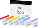 Pill Puches laukut matkustaa uudelleen, 7 päivän värillinen Mini muovipussit, Travel Pill Organizer, Pieni pilleri laukut & suuri matka pilleri kontti, lääkepakkaus, Clear Lock Bags .