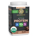 Sunwarrior Organic Plant Based Protein Powder | Vegan Organic Protein Powder med BCAA Amino Acids Plus Recovery Minerals & Botanicals | Non-GMO Soy Dairy & Gluten Free (Chocolate, 20 portioner)
