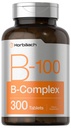 Horbäach-vitamiini B-100 Complex ... 100% päivittäisestä arvosta... 300 tablettia... Kasvisruokaa...