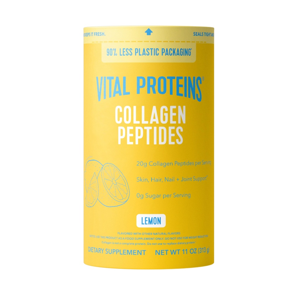 Vital Proteins Collagen Peptides Powder, Collagen Lisäravinteet, Hiukset ja ihon terveys, 14 Tarjoukset, sitruuna