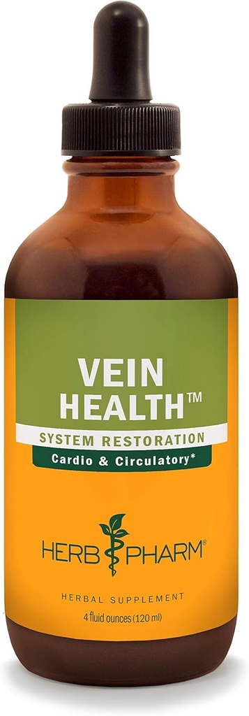 Herb Pharm Vein Health Nestemäinen kasviperäisten Formula kardiovaskulaari- ja Circulatory System Tuki - 4 Ounce
