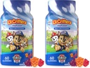 L'il Critters Paw Patrol Gummy Vites Daily Gummy Multivitamin för barn, vitamin C, D3 för Immune Support Cherry, Orange och Blueberry Flavors, 60 Gummies (Pack of 2)