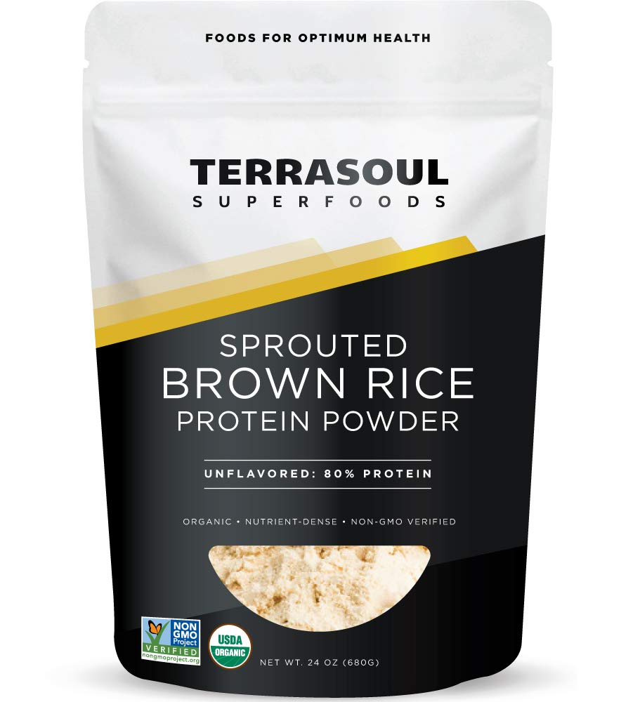 Terrasuul Superfoods Luomu Sprouted Brown Rice Protein Powder, 1,5 punta