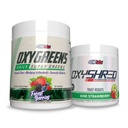 EHP Labs OxyShred + OxyGreens Bundle - Thermogenic Preworkout Powder & Shredding Superfood Powder, Clinically Provent Preworkout Powder - Daily Super Greens Powder, Spirulina Powder, Greens Superfood Powder