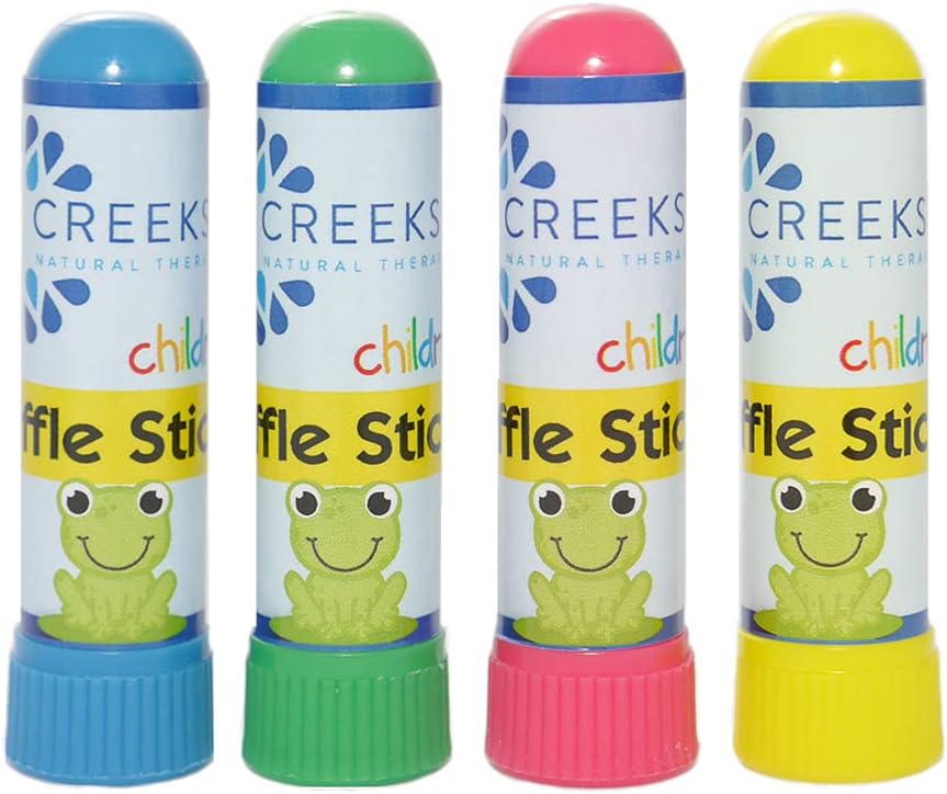 Creekside Naturals Sniffle Sticks, On-The-Go Portable Nasal Inhalers, Pocket-Sized, Aromatherapy with Natural Essential Oils