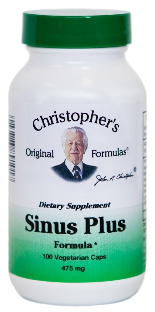 Christopher's Original Formula Sinus Plus, Sinus Support Capsules, Whole Herb Synergistic Blend, 100