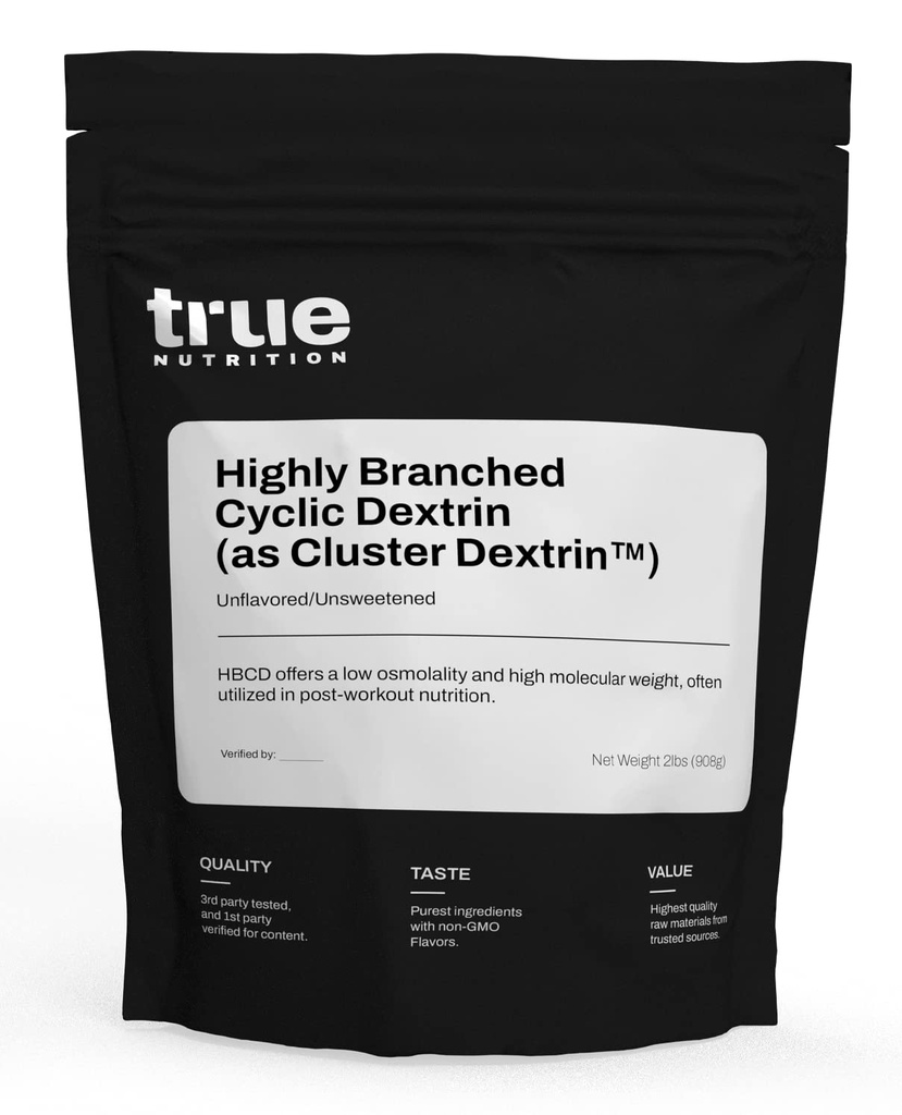 True Nutrition - Erittäin haarautunut Syklinen Dekstrin - Hiilihydraatti Powder kestävä intra-Workout energia, parannettu post-workout lihasten Recovery - Vegan ja ei-GMO - makua 2lb.