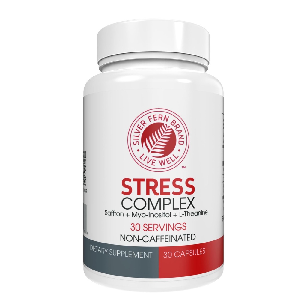 Hopea Fern Stressi Complex täydentää - ilman kofeiinia - nukkua, murehtia, mieliala ja enemmän - sahrami lisäravinteet, L-Theanine Supplement, & Myo-inositoli - Natural Stress Relief Supplement (Pack of 1)