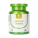 Magnesium L-treonaatti - 100 mg, DHA- 100 mg, fosfatidyyliseriini-40 mg, Magnesiumkompleksi täydentää Iäkkäät lapset aivojen terveys ja kognitiivinen tuki Parantaa aivojen - 60 kapselia
