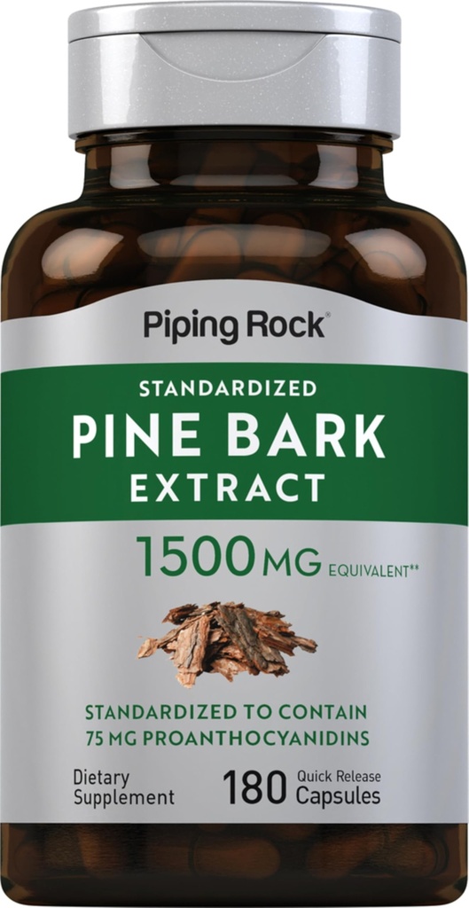 Piping Rock Pine Bark Extract kapselit ... 1500 mg... 180