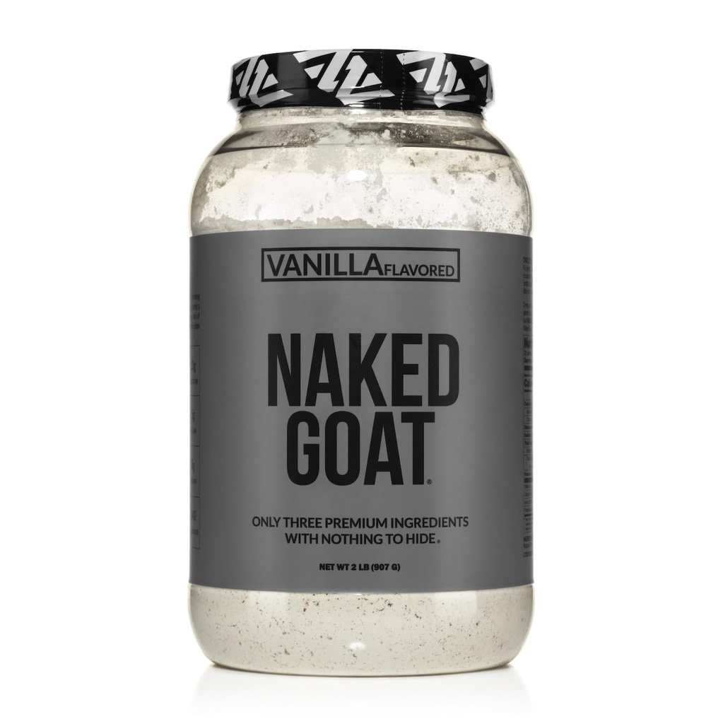 NAKED Goat Vanilla Protein Powder - Pasture Fed Goat Whey Protein Powder from Small-Herd Dairies - Vain 3 Ainesosat - GMO vapaa, soijaton - Kaikki luonnolliset - 23 Grams of Protein - 25 Tarjoukset