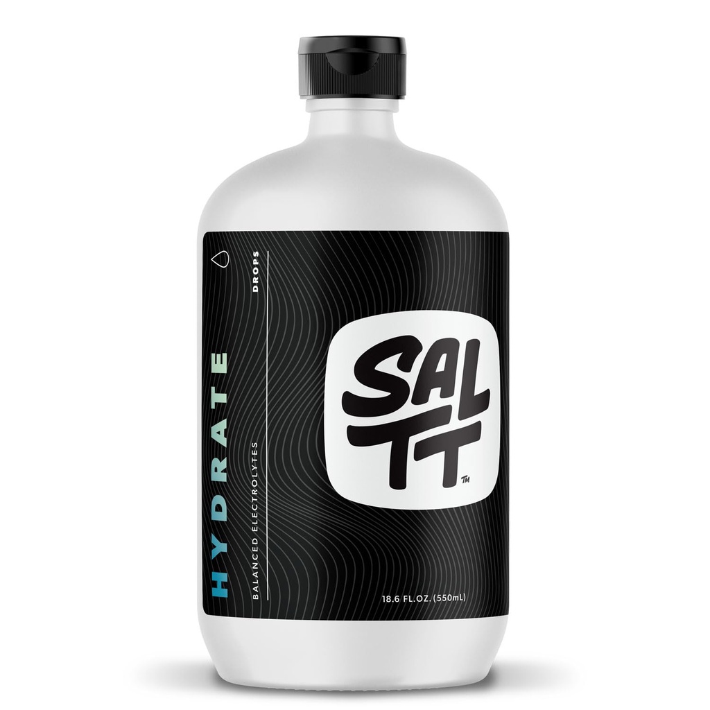 SALTT Hydraatti Elektrolyytti tipat - Keto ruokavaliot - jaksottainen paasto - Immuunituki - Gluteeniton - Paleo - Natrium-, magnesium-, kalium- ja trace mineraalit - makuamaton - 18,6 fl oz