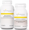 Integratiiviset hoidot B-komplex, 60 kapselia & Magnesium Glycinate Plus, 120 tablettia - Aktiivinen B-komplex tukemaan energian aineenvaihduntaa* - Tuki aivojen terveys, sydänterveys ja hermosto