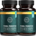 Primal Harvest Probiootit naisille ja miehille Säilyvyys vakaa Prebiootit Päivittäinen täydennysosa aikuisille 60 kapselia (2 pakkaus)