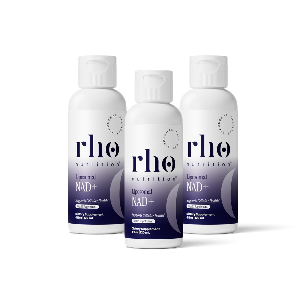 Rho Nutrition Liposomal NAD+  Auttaa tukemaan normaalia solujen terveyttä, tervettä ikääntymistä, energian aineenvaihduntaa ja elinvoimaa 3 pakkaus
