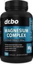 Magnesium Complex Supplement kapselit 500 mg - Tuki energia, rentoutuminen, jalkakramppeja ja jalat - Apua lihasten tuki täydentää - suuri imeytyminen Premium Mag sitruunaoksidi - 120 kapselia