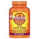 Metamucil Psyllium Husk Fiber Supplement, 3-i-1 för Digestive Health, Plant Based, 160 Count, Pack med 2