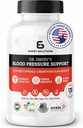 Dr Emery's Blood Pressure Support Supplement, magnesium, sinkki, D3-vitamiini, kalium, Vegan-Approved, sokeriton, muotoillut kliininen farmaseutti, 120 kapselia, 30 päivän toimitus