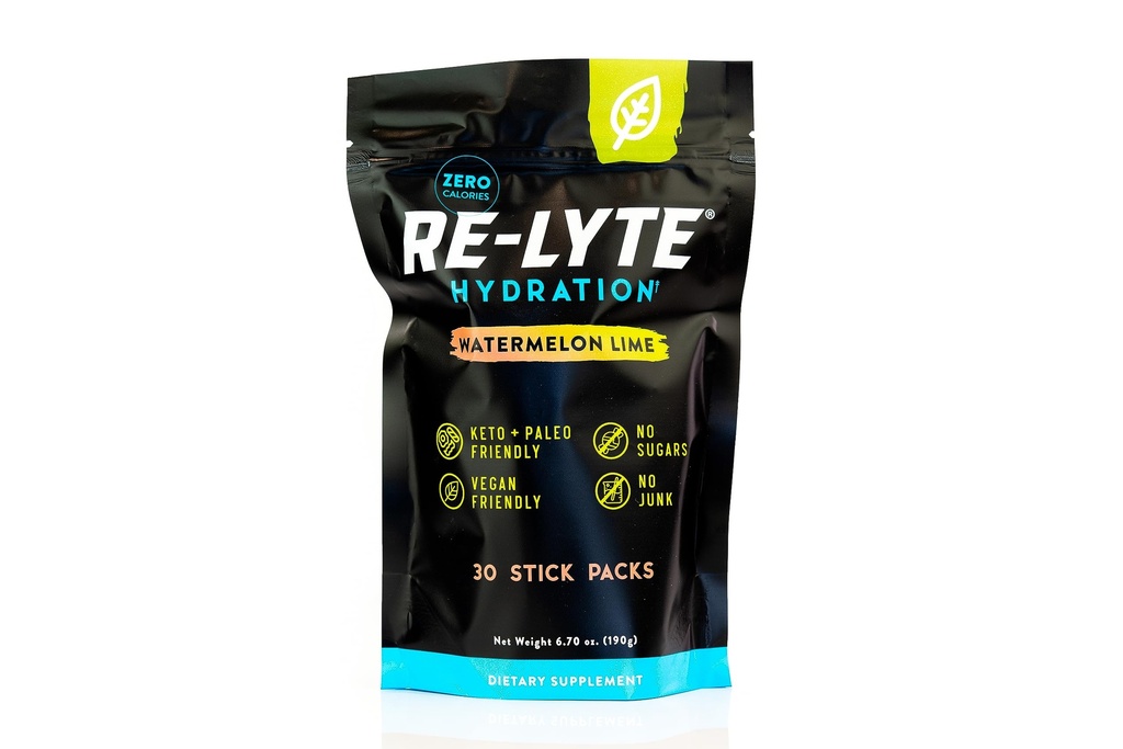 REDMOND Re-Lyte Hydraation Elektrolyyttijauhe Mix, Watermelon Lime (30 Stick Packs)