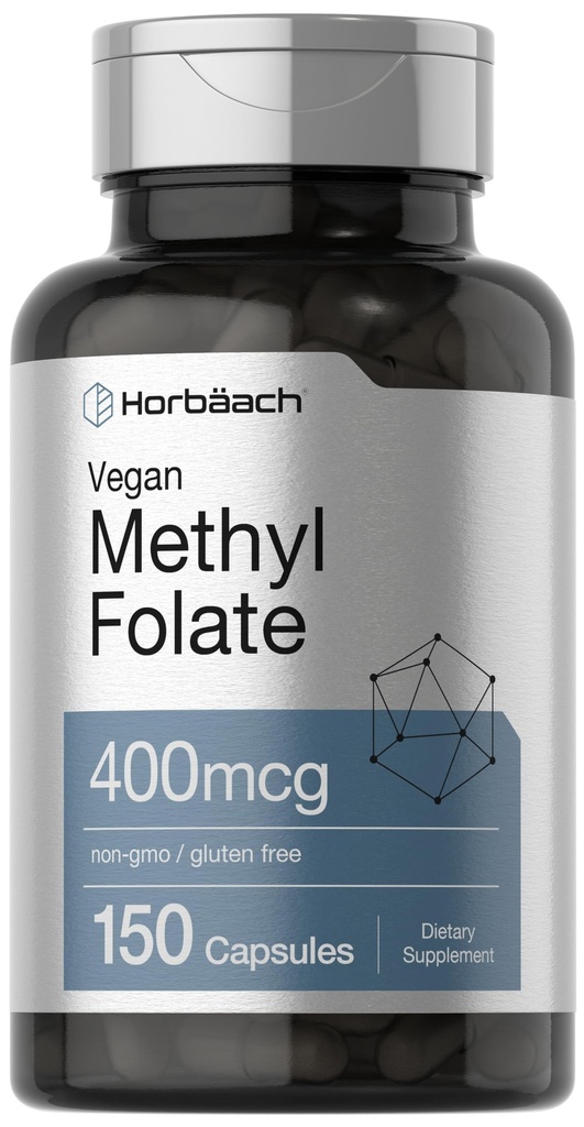 Horbäach Methyl Folate 400 mikrog ... 150 Vegaanikapselit