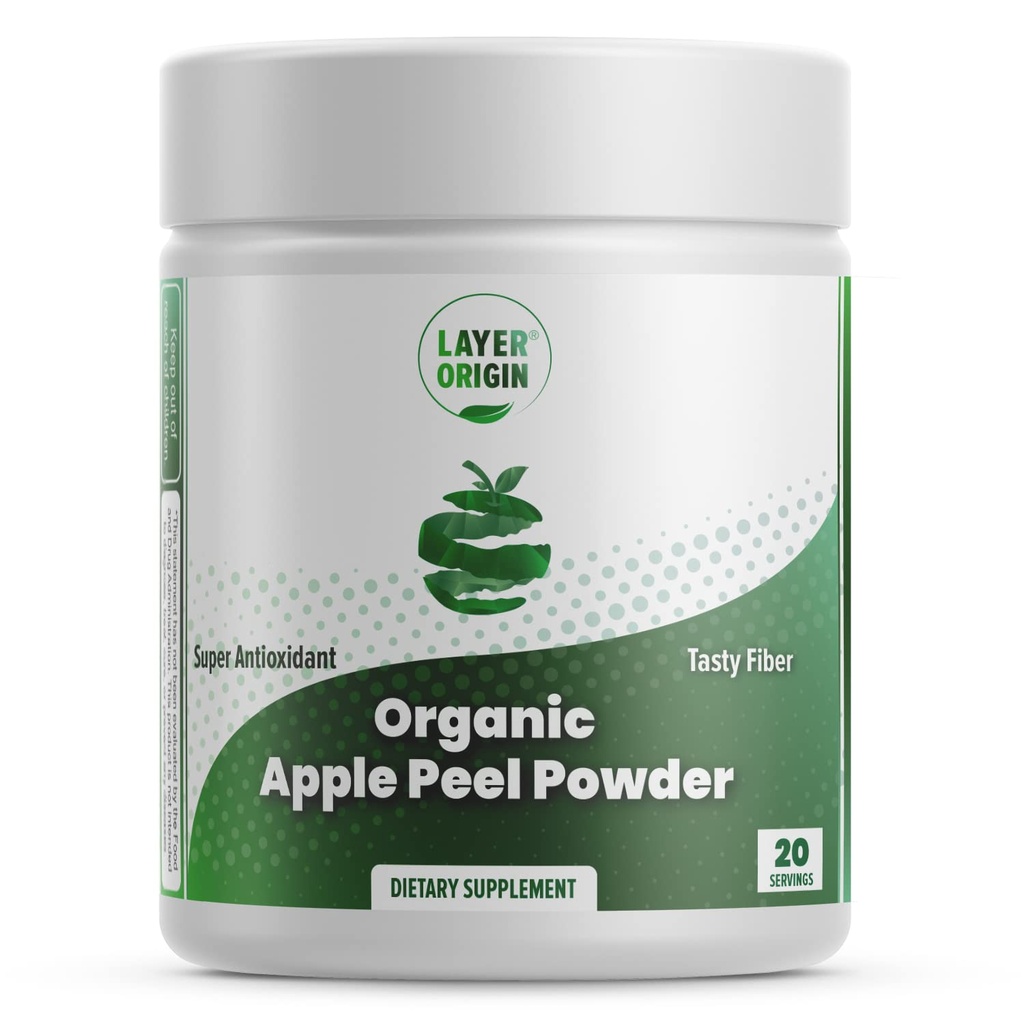 Layer Origin Organic Apple Peel Powder Boost Akermansia ja Bifidobacteria