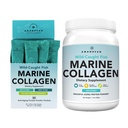 AMANDEAN Marine Collagen Duo. 500g kontti + 30 Matkapakkaukset. Hydrolysoitua kalakollageenia iholle, hiuksille ja kynsille. Pescatarian, Keto & Paleo- ystävällistä, mautonta