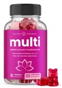 NutraChamps Multivitamiini naisille, 120 Count, Vitamiinit A, B, C, D, E, Biotiini, Foolihappo, Naisten Gummy Multivitamiinit, purtava päivittäin Multi Gummy Vitamiinit naisille