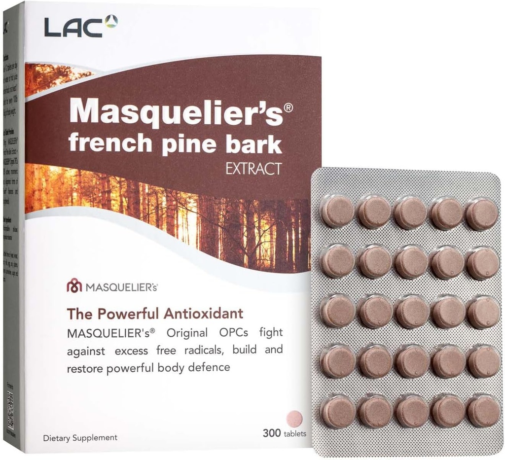 LAC Masqueliers franska Pine Bark Extract (300 tabletter)