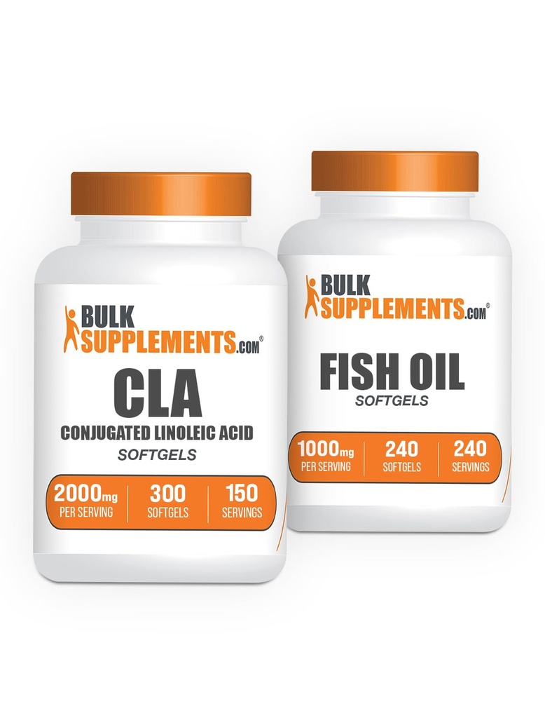BulkSuplements CLA 2000mg Softgels + Fish Oil 1000mg Softgels Bundle
