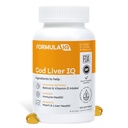 FIQ - Turska Maksa IQ - Turska Maksaöljy Softgels - luonnollinen lähde vitamiinit A & D ja Omega-3 rasvahapot - sydän, maksa ja immuuni terveys - 100 Softgels