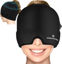 Gel Ice Migraine Headache Relief Cap, Justerbar Headache Cap Migraine med Drawstring Fits All Heads, Cold Compression Migraine Relief Cap för spänning, stress, Sinus, Puffy Eyes, Hot / Cold Therapy