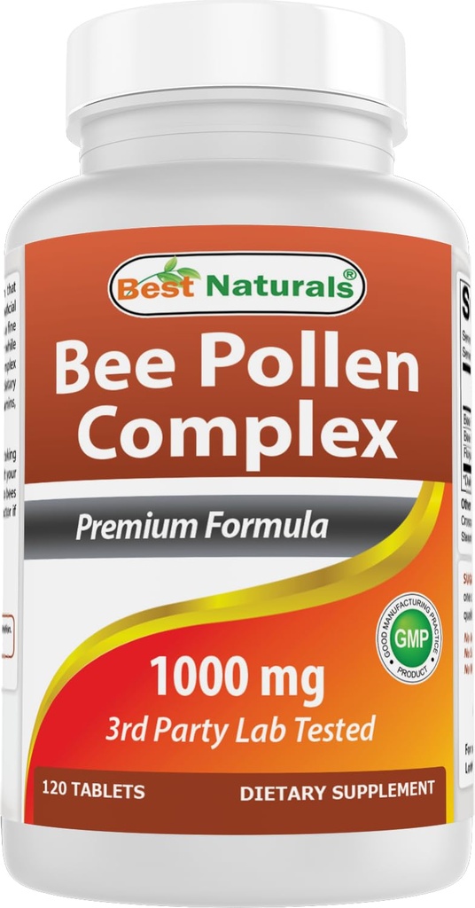 Best Naturals Bee Pollen Complex 1000 mg 120 tablettia