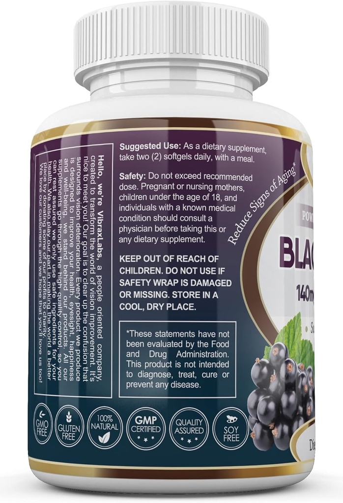 vibraxlabs Black Herrant Oil 1000mg - Hexane Free 