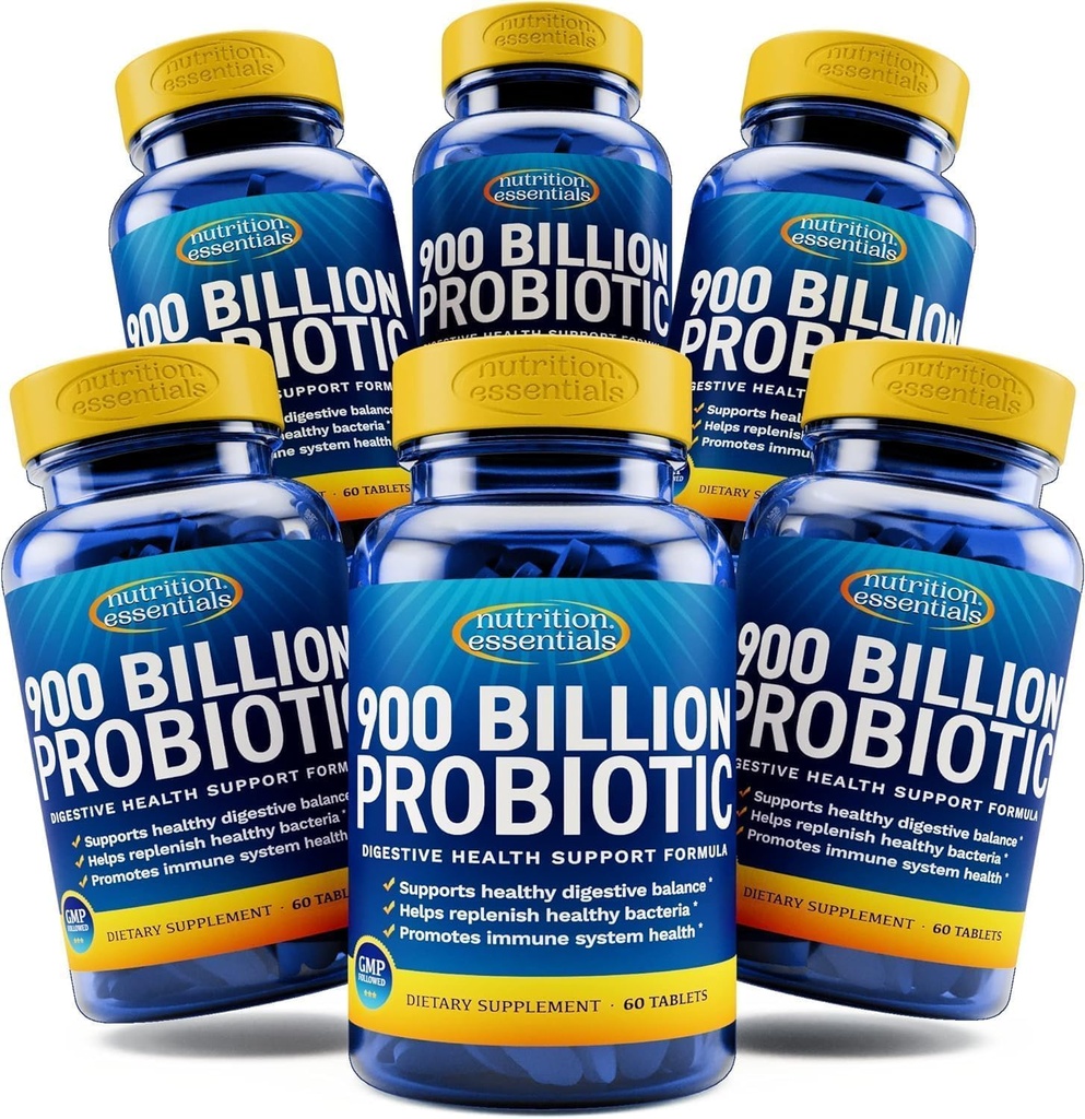 Nutrition Essentials Probiootti Ravintolisä + Probiootit naisille ja miehille laktaasi Enzyme + Nootrooppinen aivojen tuki täydentää