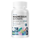 Magnesium Glycinate 400 MG per tarjoilu 100% Chelated for High Absorption, Gentle On Stoach, Ei-GMO, 90 kasvissyöjän kapselit