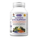 ANDREW LESSMAN Ultimate Eye Support 60 Softgels - 12mg Lutein, 6mg Zeaksantiini, Mustikka, keskeisiä ravintoaineita tukemaan silmien terveyttä ja edistää tervettä visiota. Ei lisäaineita. Helppo niellä Softgels