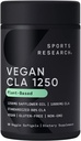 Sports Research Vegan CLA - 1250mg kanssa aktiivinen konjugoitu Linoleic Acid for Men & Women 