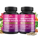 BMVINVOL 2 Pack Inositol Supplement-Myo-Inositol och D-Chiro Inositol Ideal 40:1 Ratio - Plus Berberine, Cinnamon, Ashwagandha + 5 More-60 Day Supply