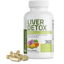 Bronson Liver Detox Advanced Detox & Cleansing Formula tukee Terveyden Maksan toiminta maito Thistle, Voikukka juuri, Turmeeric, Artichoke Leaf & More, ei-GMO, 360 Kasvissyöjä kapselit