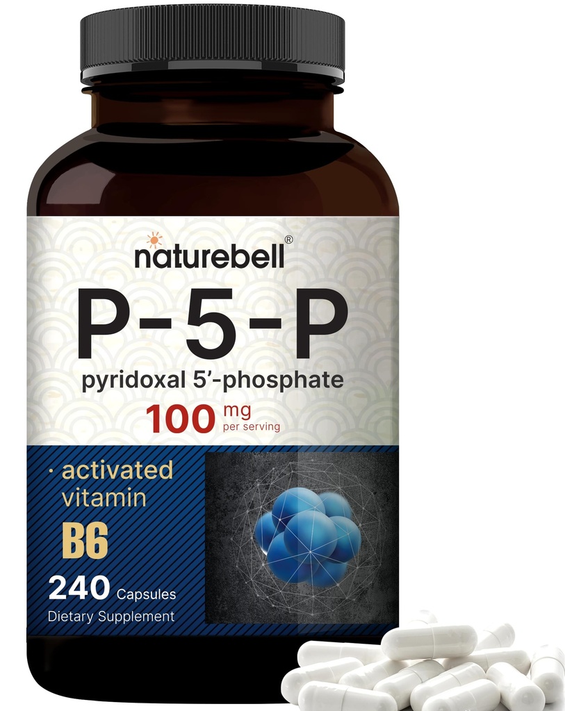 NatureBell P5P-vitamiini B6 100 mg per annos, 240 kapselia