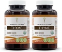Heimo Thymen salaisuudet 2x120 kapselia, valmistettu kasvikapseleista ja USDA Organic Thymus Vulgaris Toni Effect (2x120 kapselia)
