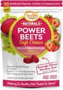 Terveelliset ilot Naturals Power Beets Soft Chews, herkullinen mansikka Burst, väkevä Superfood täydentää, Tukee kiertoa, Natural Energy & Stamina, 30 kreivi