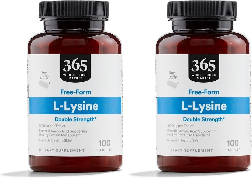Koko ruokatori, L-Lysine Double Strength, 100 ct (pakkaus 2)